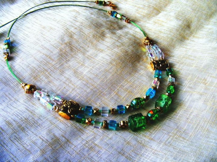 necklace " Emerald "