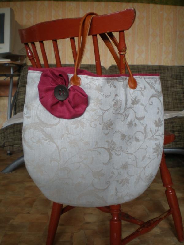 Linen handbag