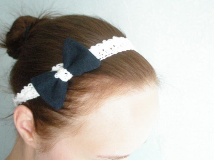 Hair band with ribbon picture no. 2