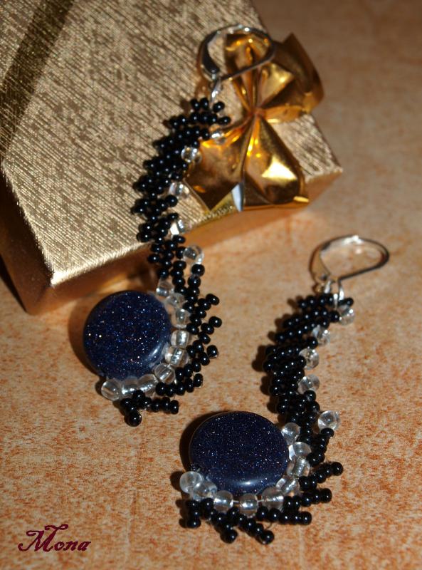 Earrings " Night "