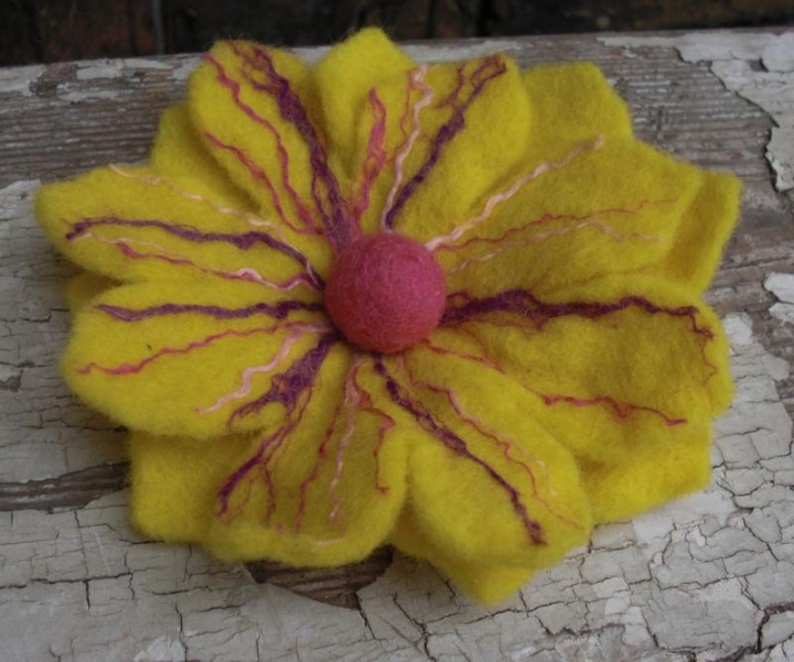 -Flower brooch