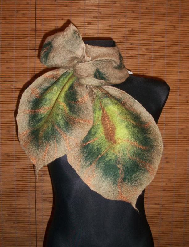 Scarf " Monstera "