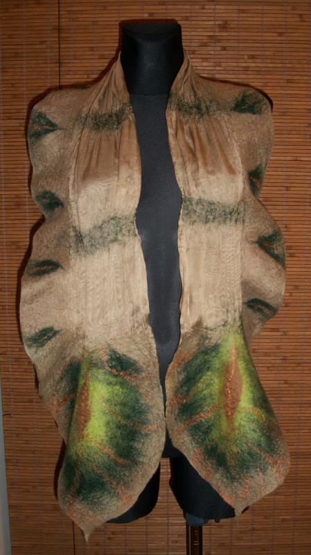 Scarf " Monstera " picture no. 3