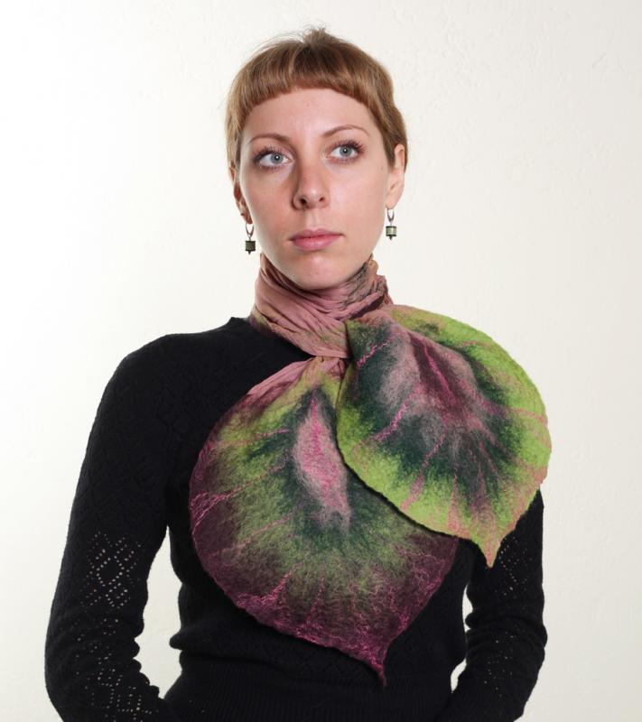 Scarf " Peacock Feathers "