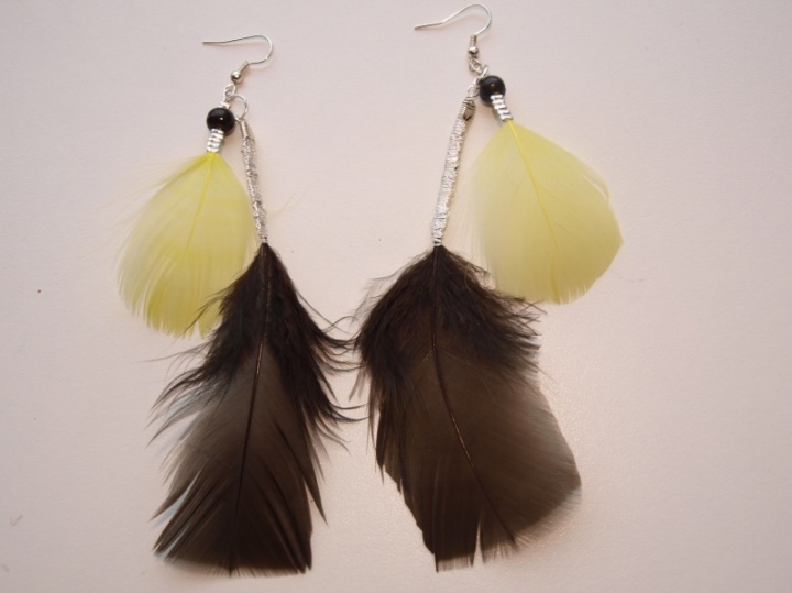 Earrings made of feathers picture no. 2