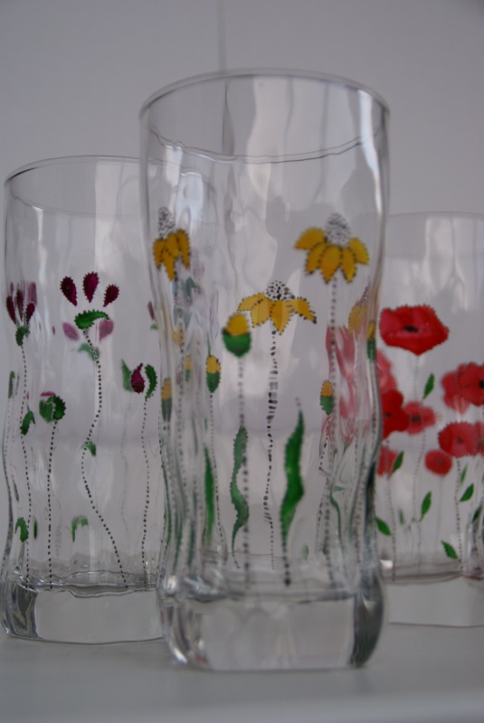 Glass " flowery " picture no. 2