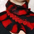 Wool collar - Scarves & shawls - felting