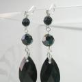 Sw black. drops - Earrings - beadwork