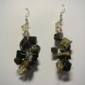 Tiger Eye (Swarovski) - Earrings - beadwork