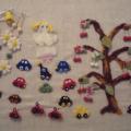 kindergarten friends - Brooches - felting