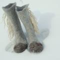 Warm women felt - Shoes & slippers - felting