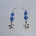 Earrings silver (925) tips - Earrings - beadwork