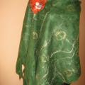 Green grass - Wraps & cloaks - felting