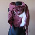 Wide scarf - Scarves & shawls - felting