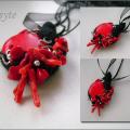 Among the coral - Necklaces - felting