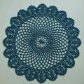 Doily "Infinity", turquoise green - Tablecloths & napkins - needlework