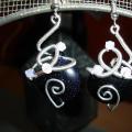 Night - Earrings - beadwork