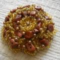 Goldstone - Brooches - beadwork