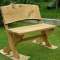 Oak outdoor bench - Woodwork - making