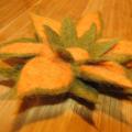 Floral brooch - Brooches - felting