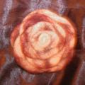 Roses ring brooch - Brooches - felting