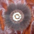 Fur brooch - Brooches - felting