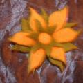 Floral brooch - Brooches - felting