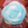 Roses ring brooch - Brooches - felting