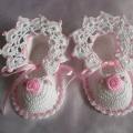 Decorated pink - Shoes - needlework