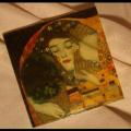 Tray with Klimt motifs - Decoupage - making