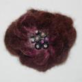 Chocolate brooch - Brooches - felting