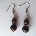 Buffalo eyes - Earrings - beadwork