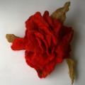 Felted brooch - Brooches - felting