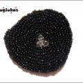 Black brooch 2 - Brooches - beadwork