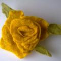 Felted flower - brooch - Brooches - felting