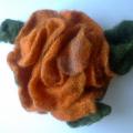 Felted flower - brooch - Brooches - felting