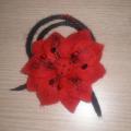 Pileated rubella - Brooches - felting