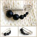 Black Bubbles - Brooches - beadwork