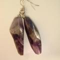 " Amethyst " - Earrings - beadwork