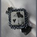 Black and white love - Brooches - making