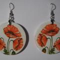 Handmade earrings (Decoupage) - Decoupage - making