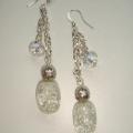 " crystal sparkle " - Earrings - beadwork