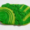 Summer lush green belt - Brooches - making