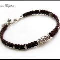 No.7 male bracelet - Bracelets - beadwork