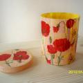 poppy BOXES - Decoupage - making