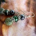 Forest mystery - Earrings - beadwork