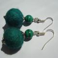 Storm - Earrings - felting