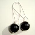 agate balls - Earrings - beadwork