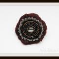 Brown - Brooches - beadwork