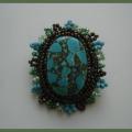 Turquoise play - Brooches - making